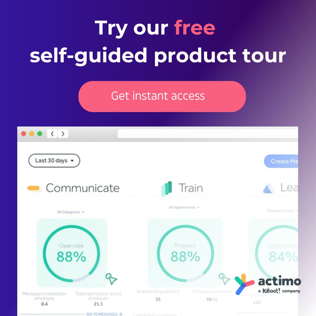 Actimo - a Kahoot! company ad