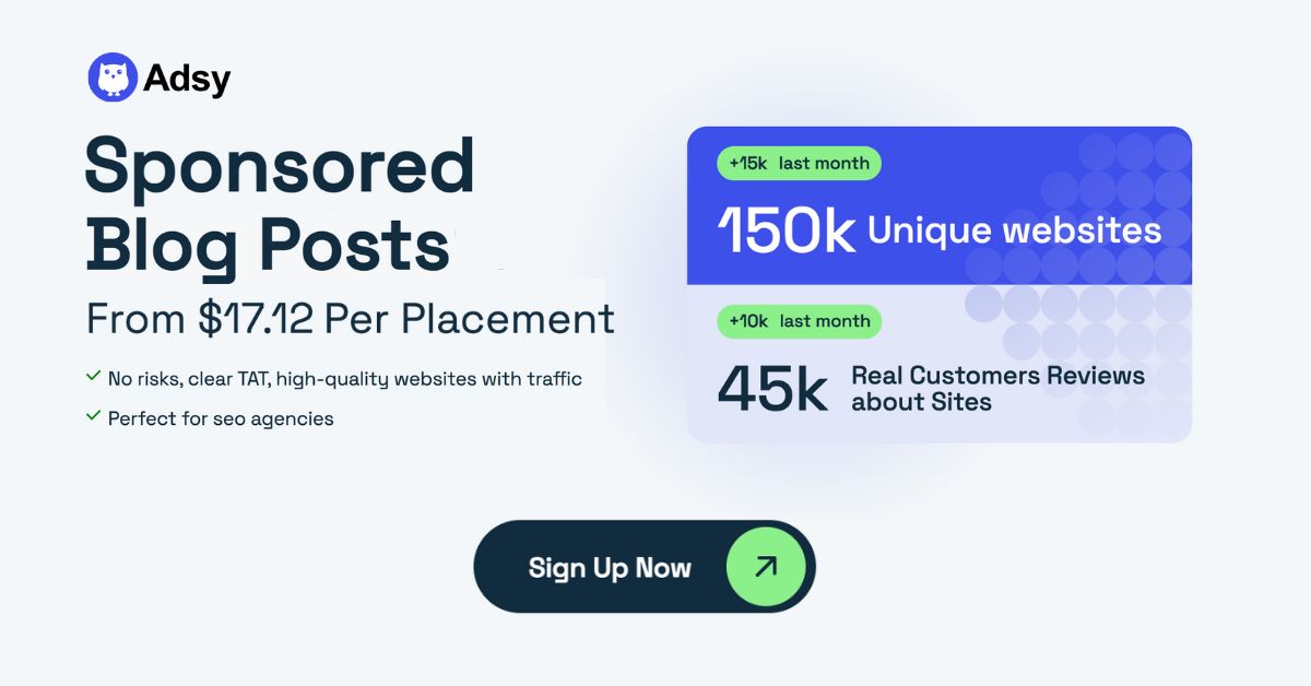 Adsy - Content Marketing Platform ad