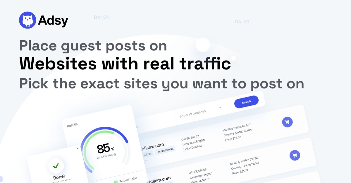 Adsy - Content Marketing Platform ad