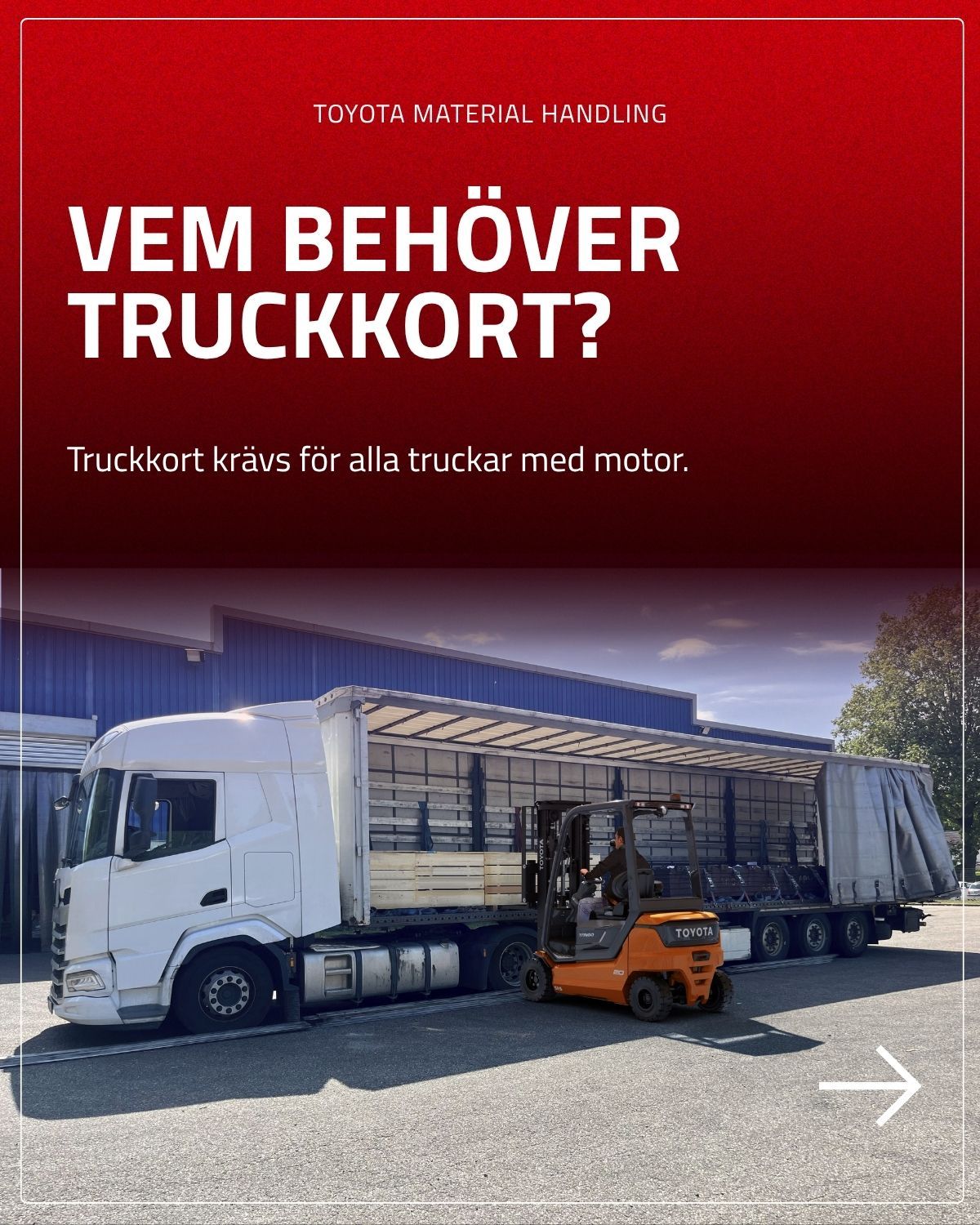 Toyota Material Handling Sweden ad