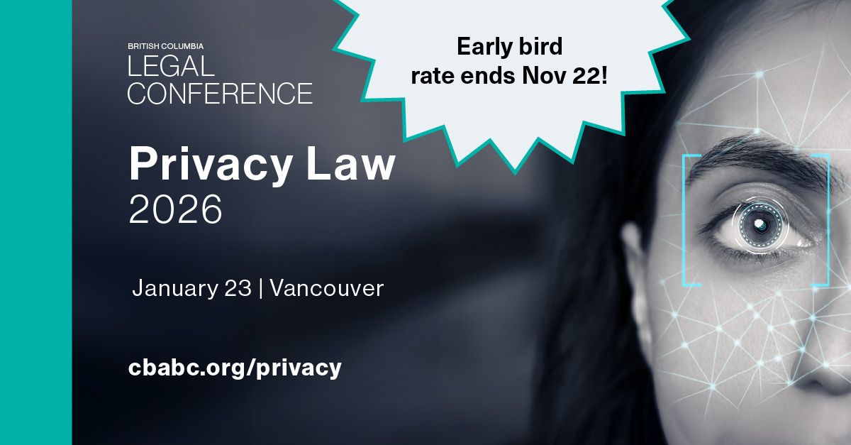 Canadian Bar Association, BC Branch ad