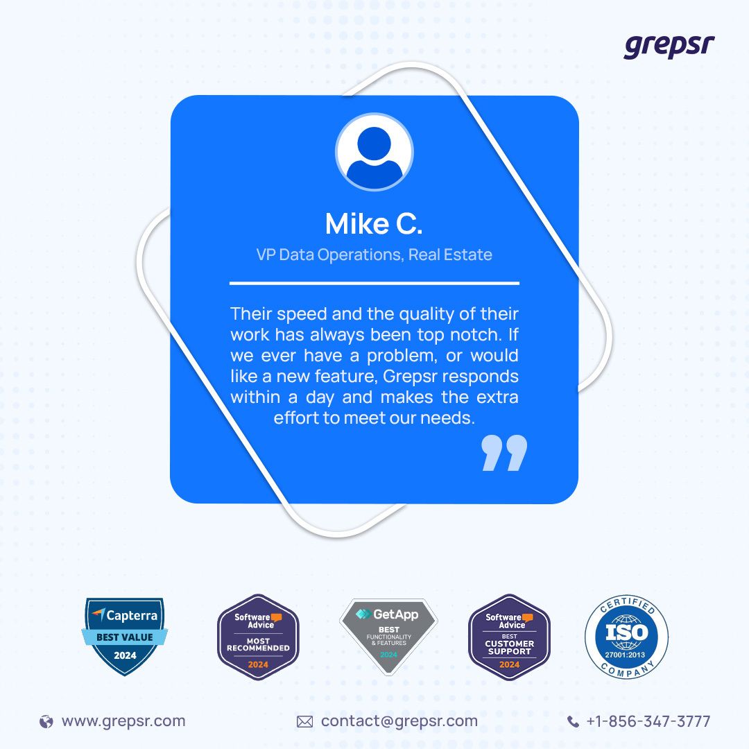 Grepsr ad