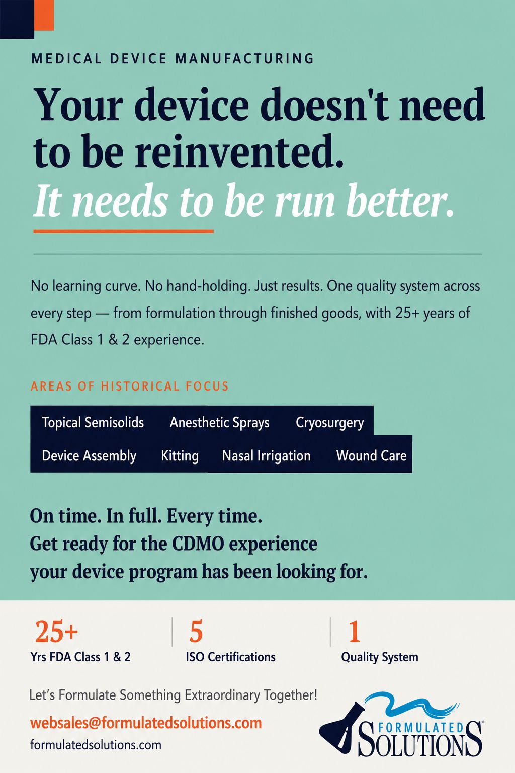 Formulated Solutions ad