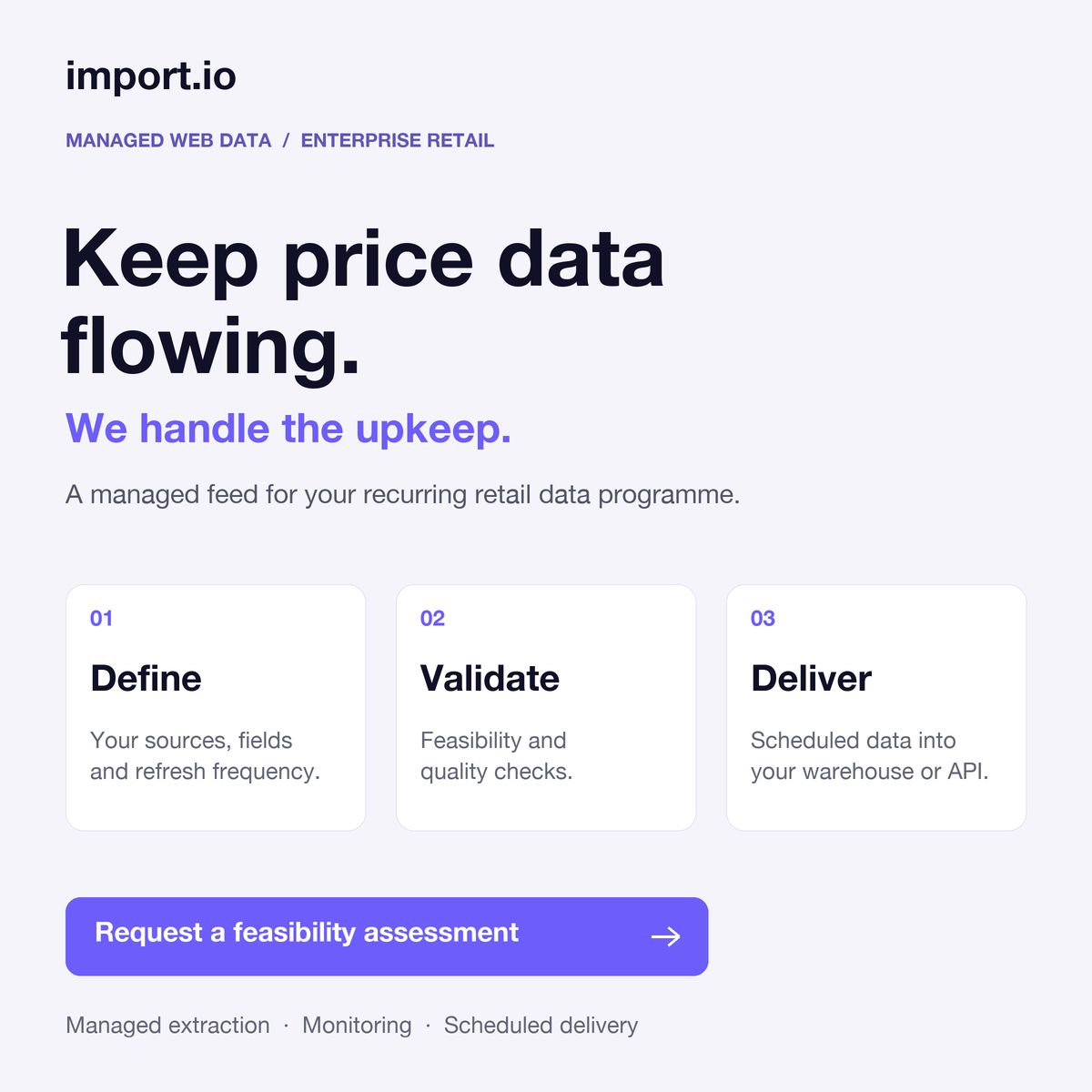 Import.io ad