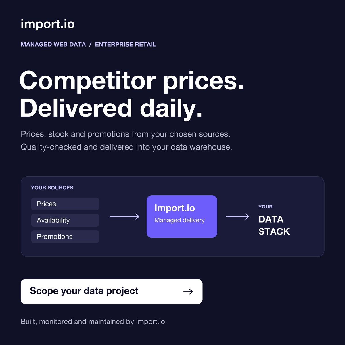 Import.io ad