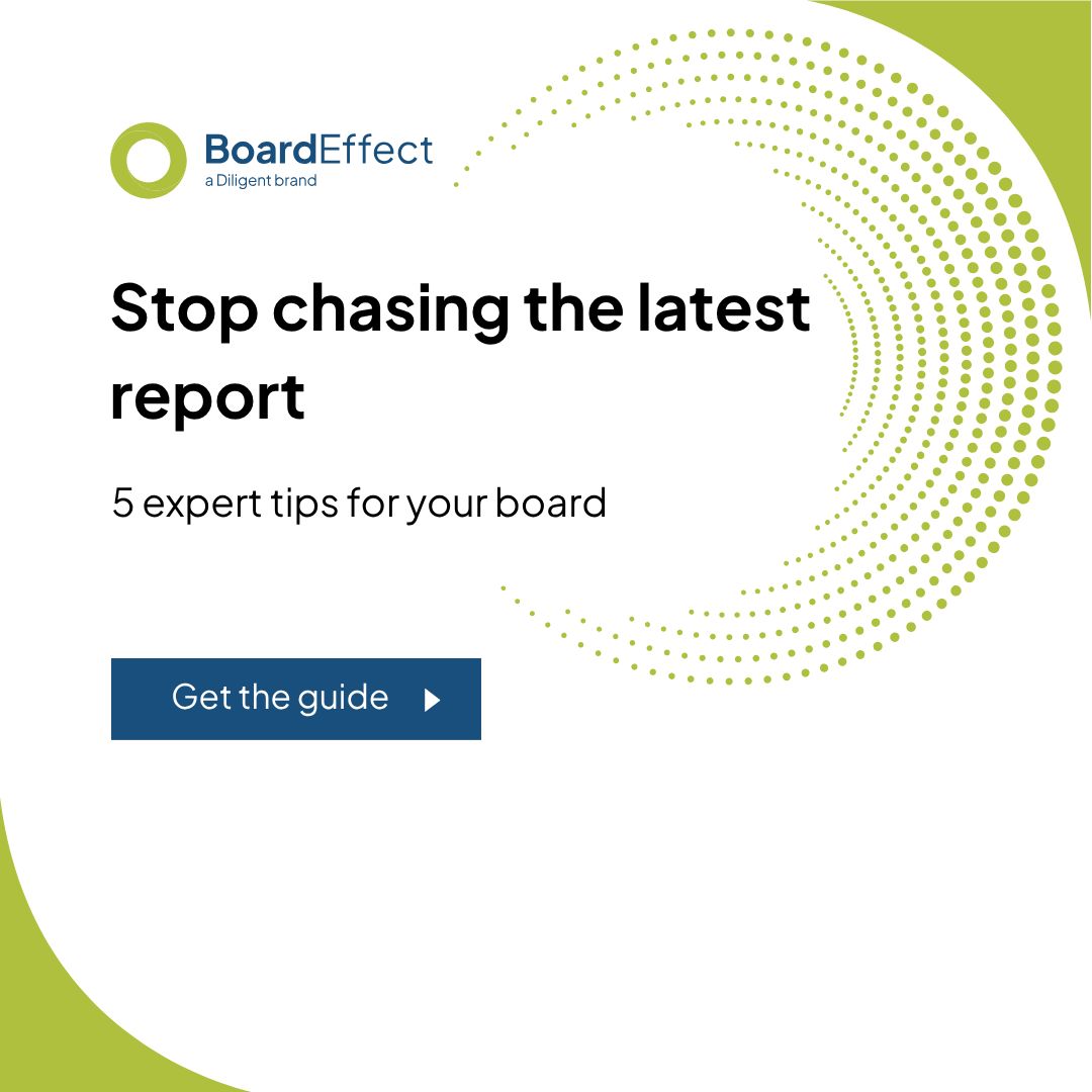 BoardEffect, a Diligent Brand ad