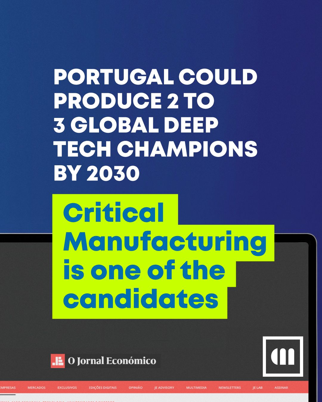 Critical Manufacturing ad
