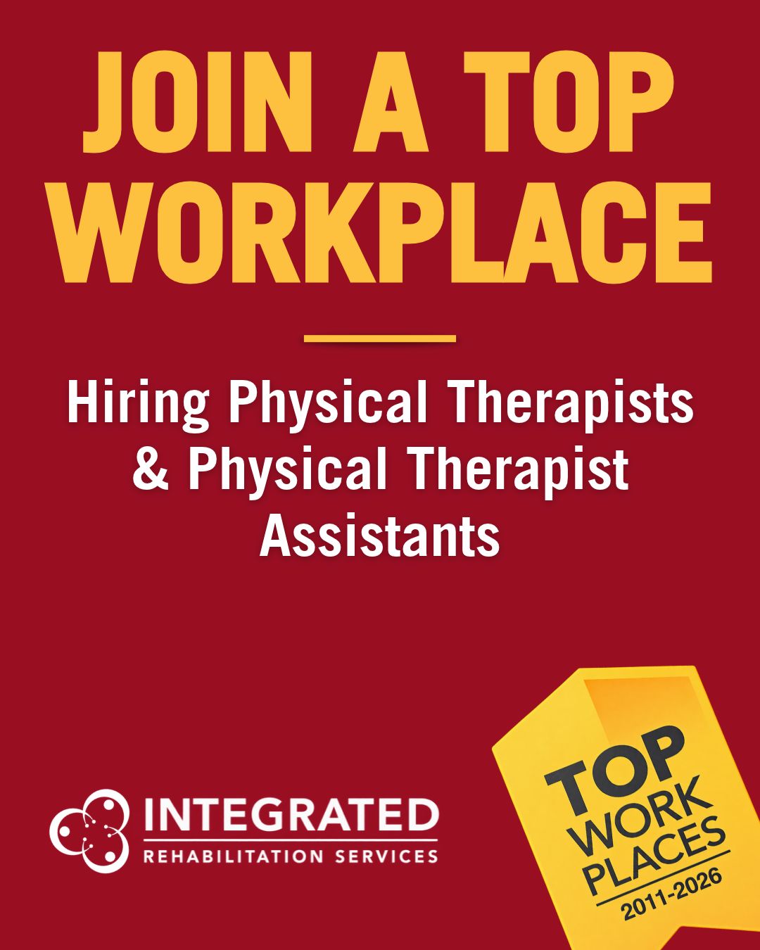 Integrated Rehabilitation Services ad