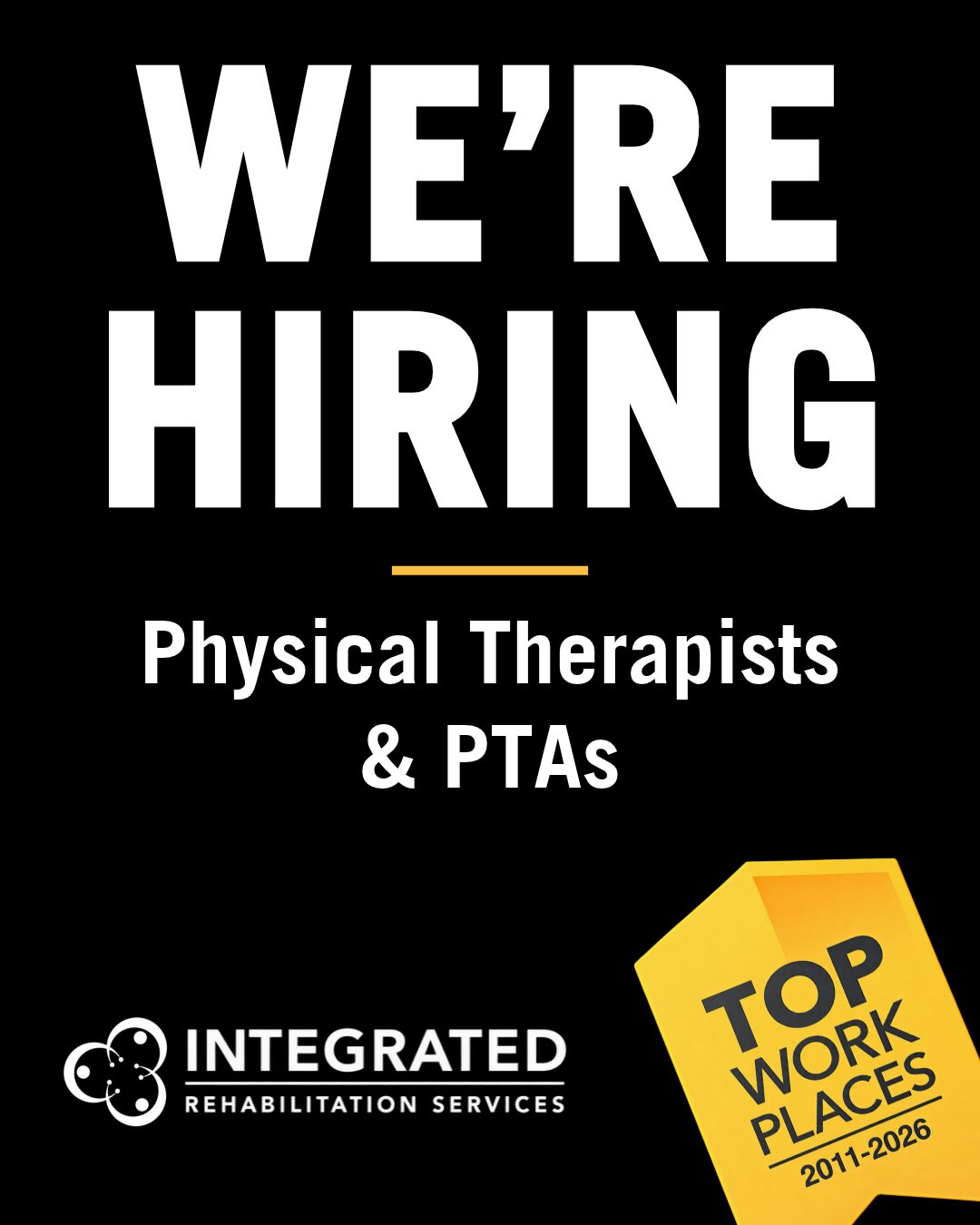 Integrated Rehabilitation Services ad