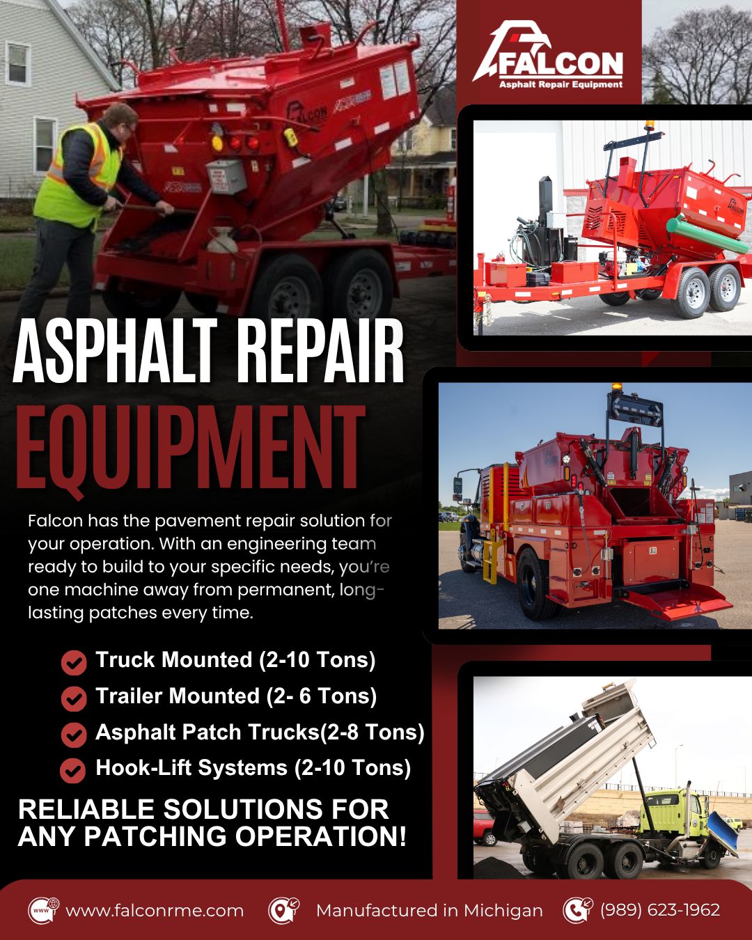 Falcon Asphalt Repair Equipment ad