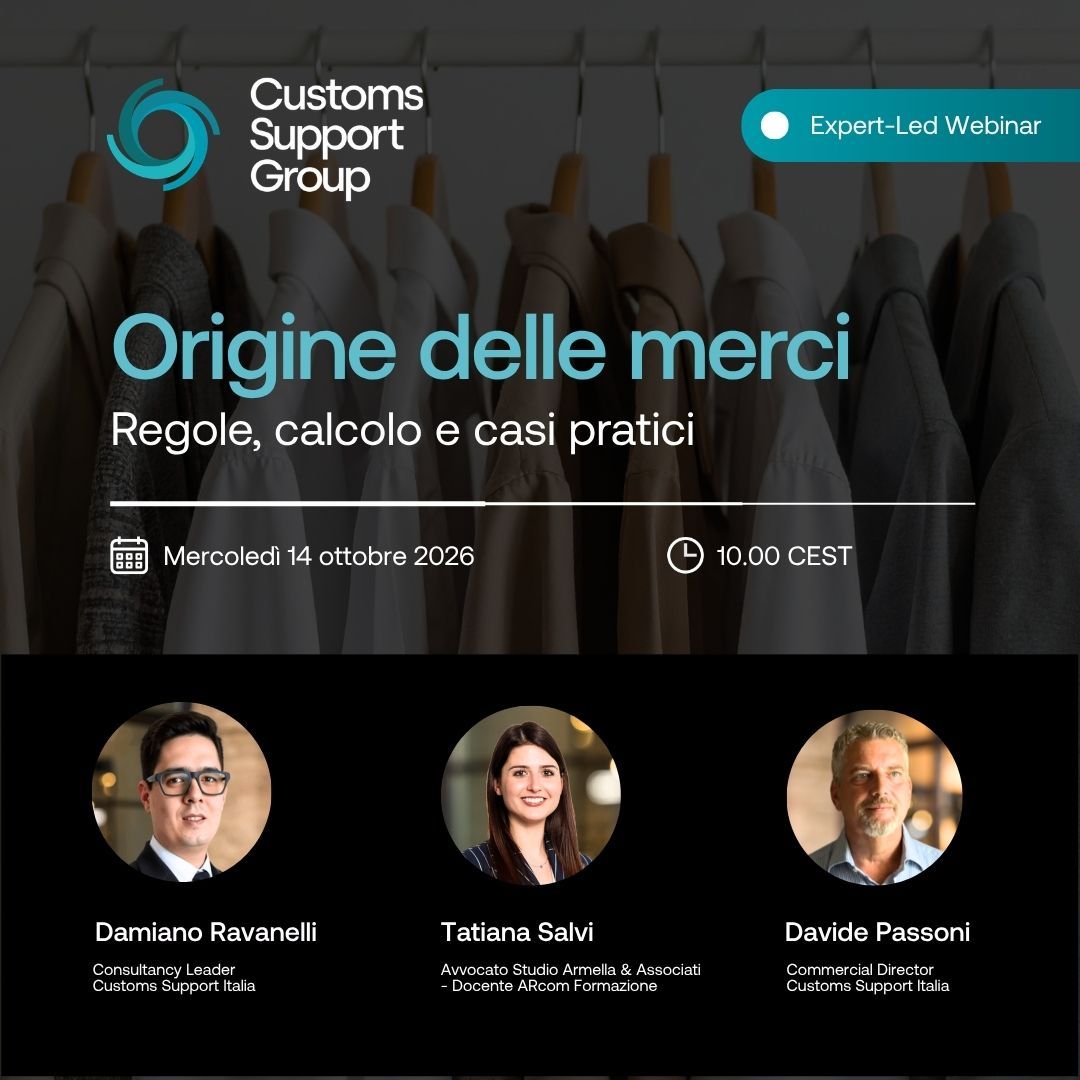 Customs Support Group ad