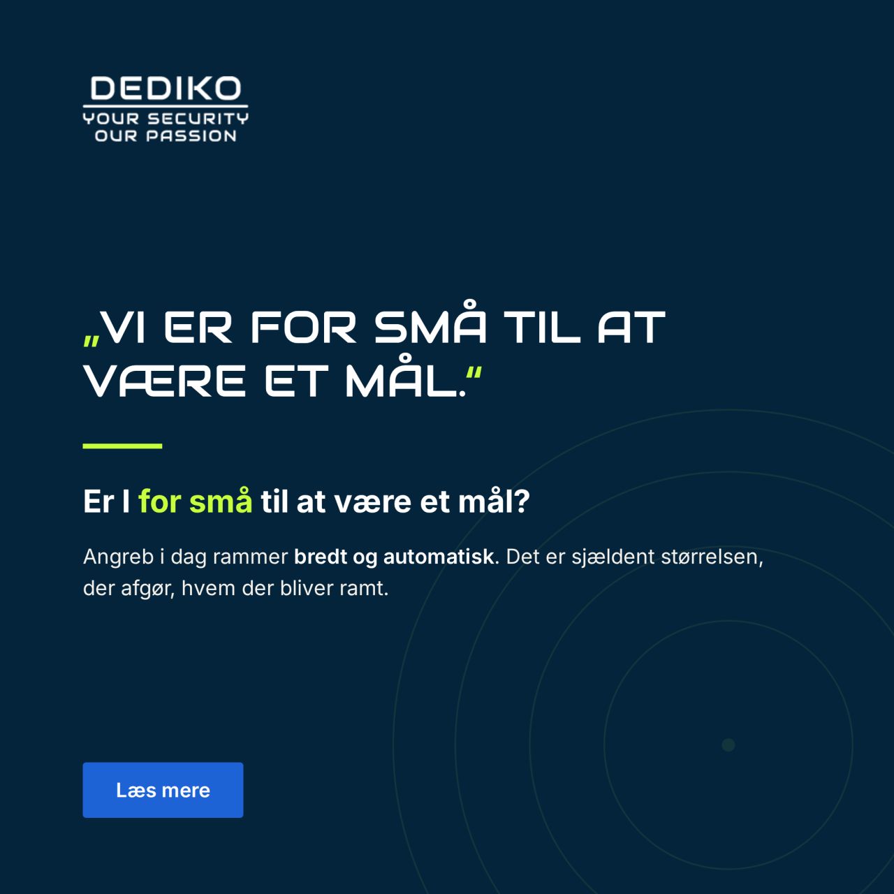 Dediko A/S ad