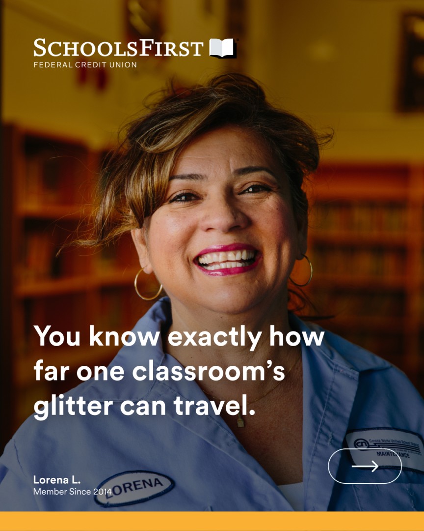 SchoolsFirst Federal Credit Union ad