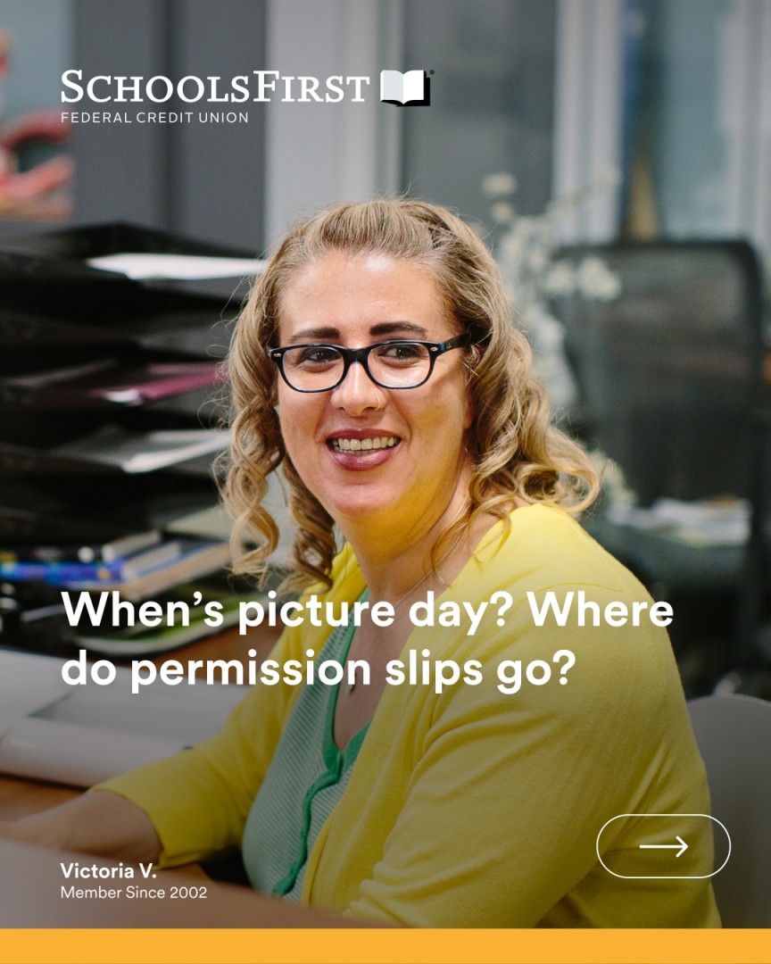 SchoolsFirst Federal Credit Union ad