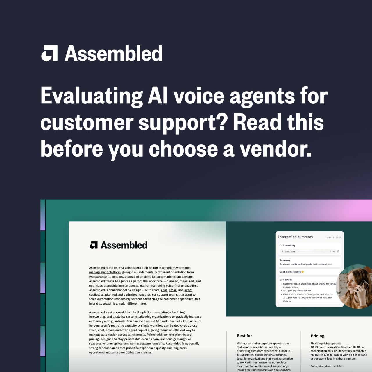 Assembled ad