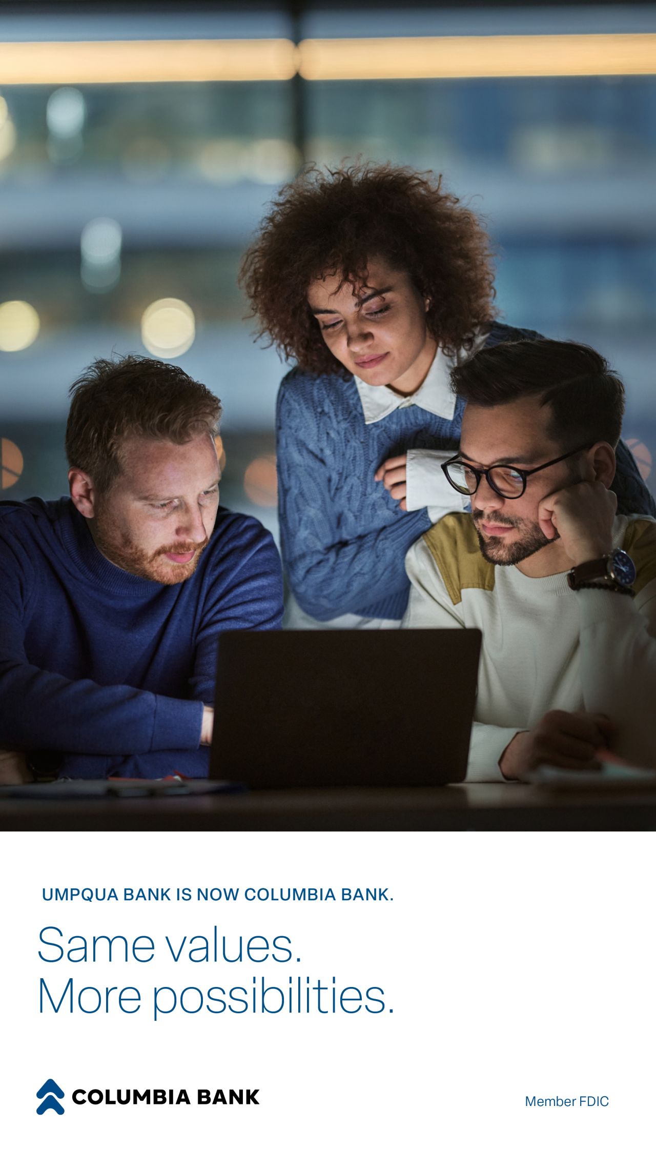 Columbia Bank ad