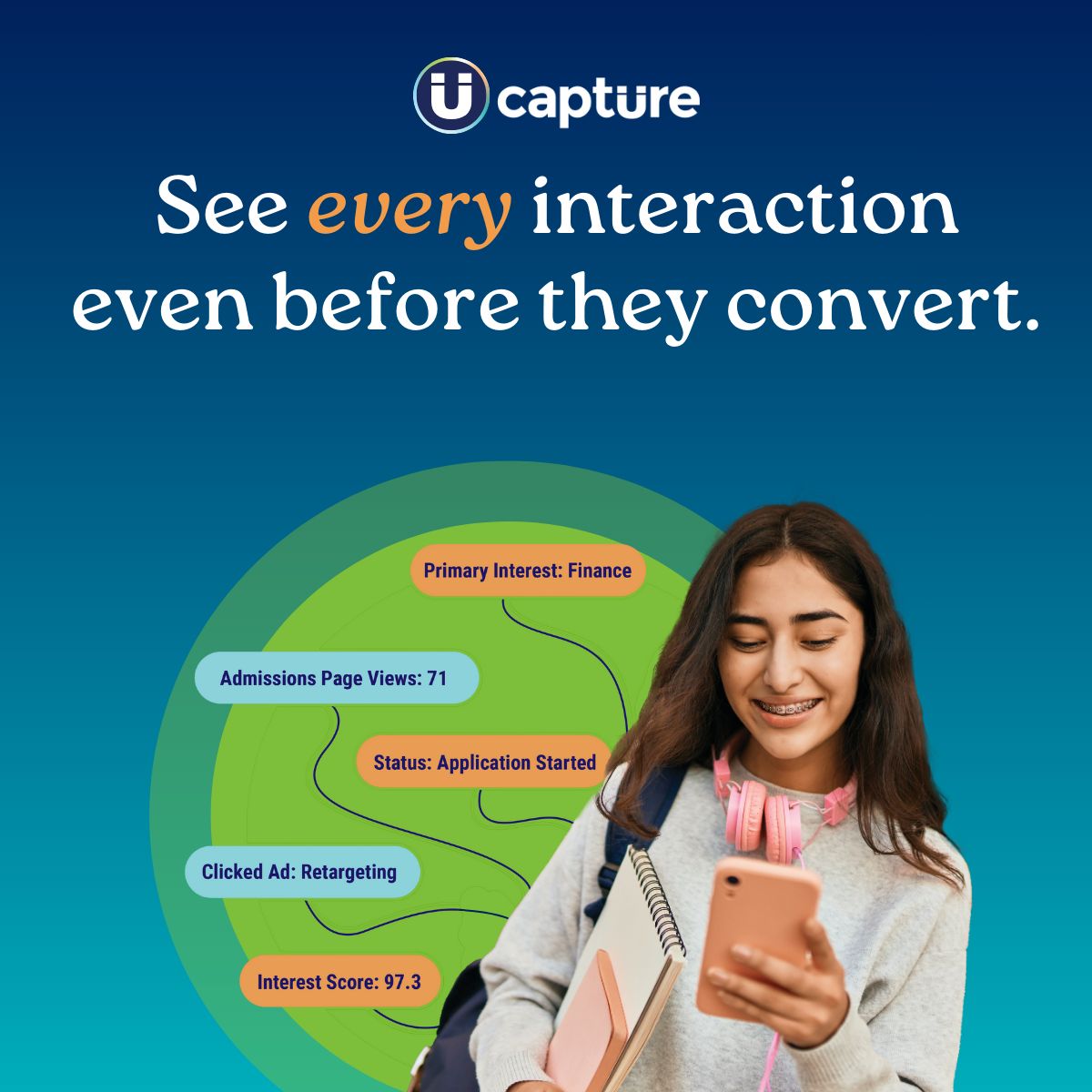 Capture Higher Ed ad