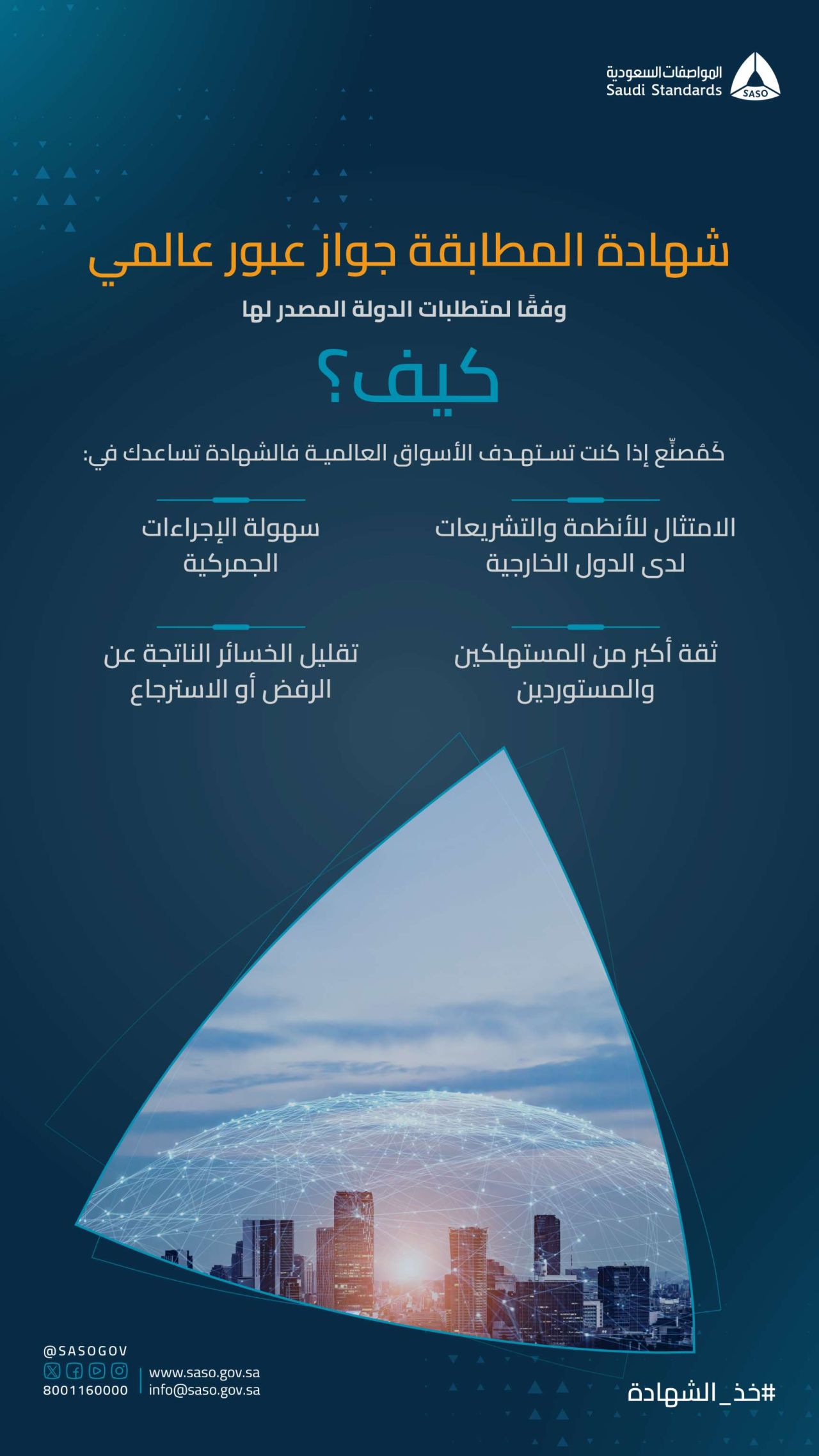 SASO, Saudi Standards Metrology and Quality Organization ad