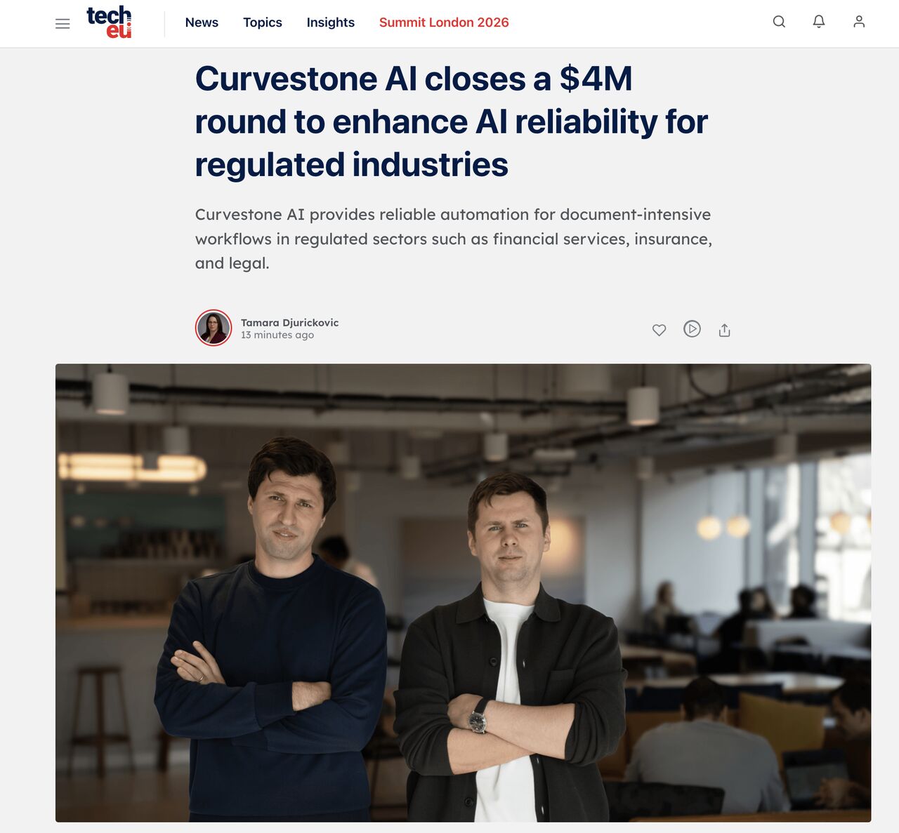 Curvestone AI ad