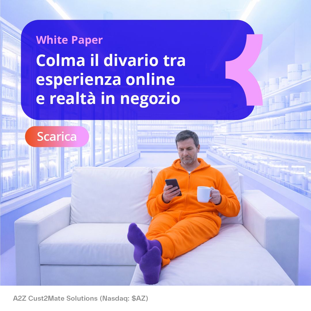Cust2Mate - A2Z (NASDAQ: AZ) ad