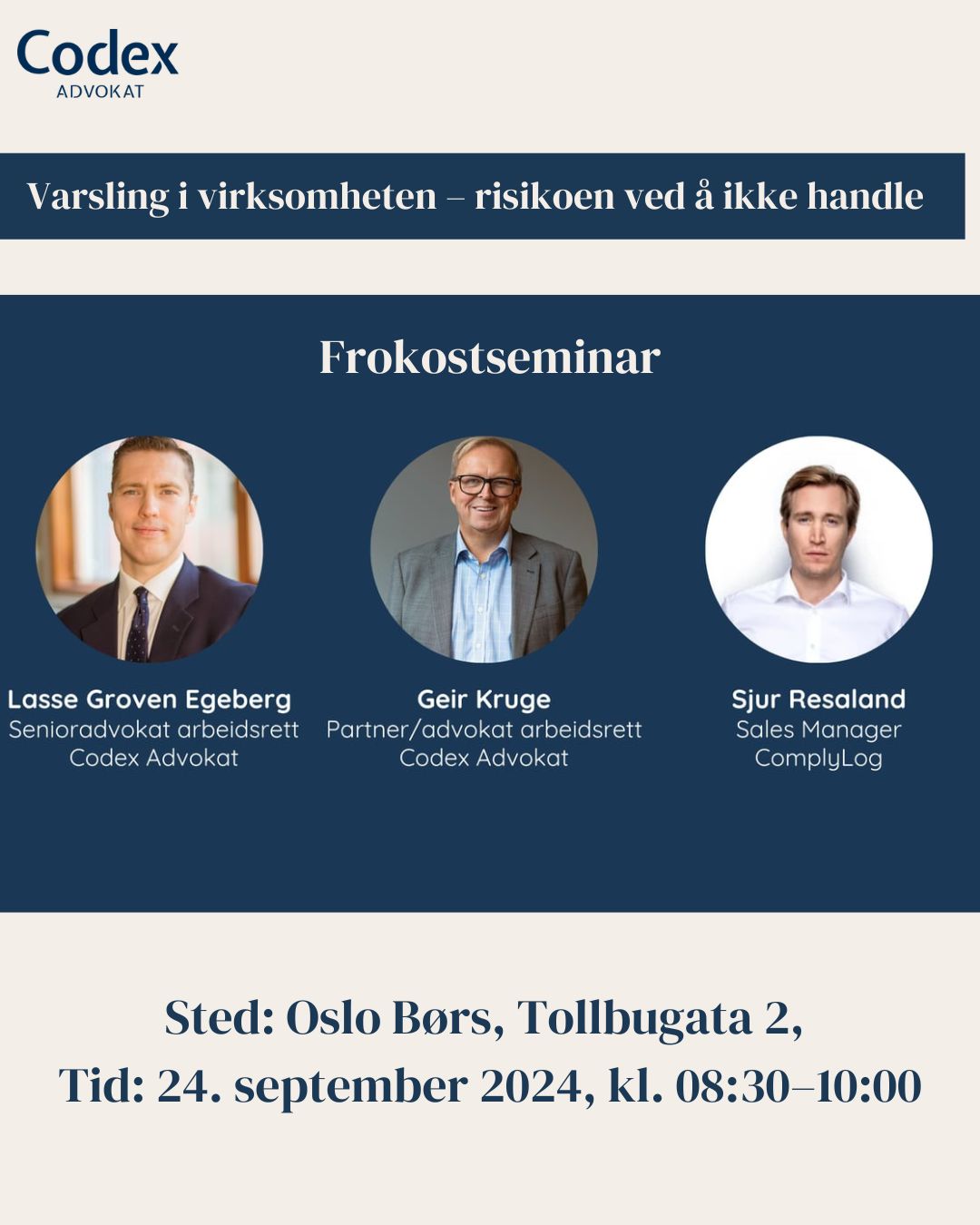 Codex Advokat Oslo AS ad