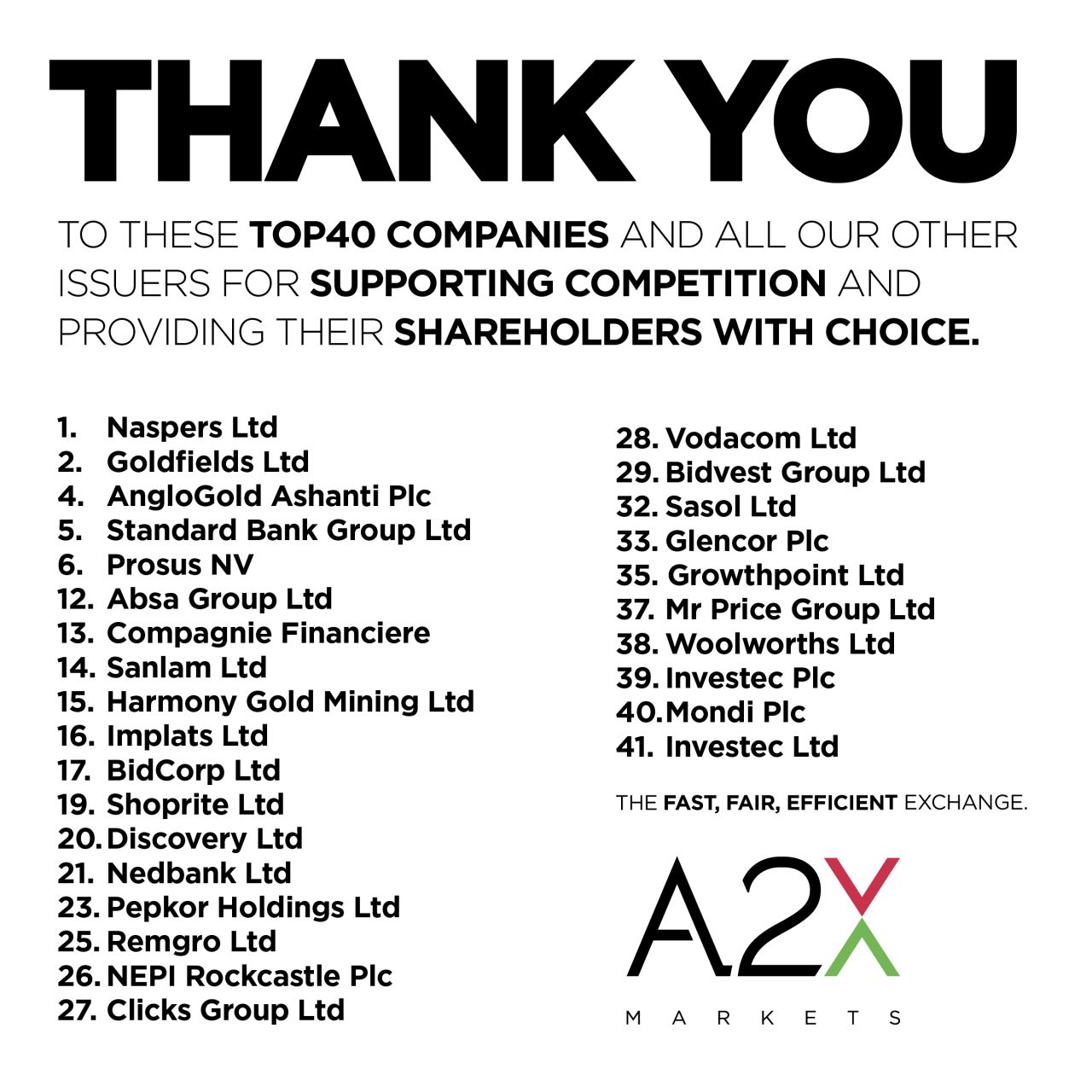 A2X Markets ad