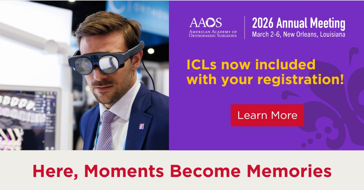 American Academy of Orthopaedic Surgeons (AAOS) ad