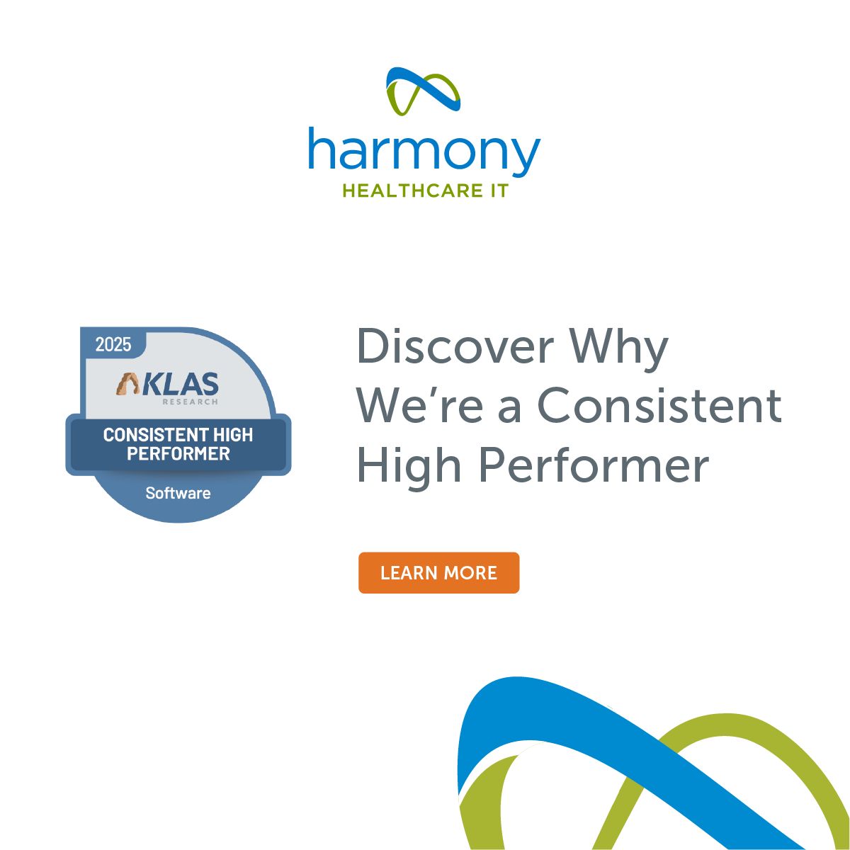 Harmony Healthcare IT ad