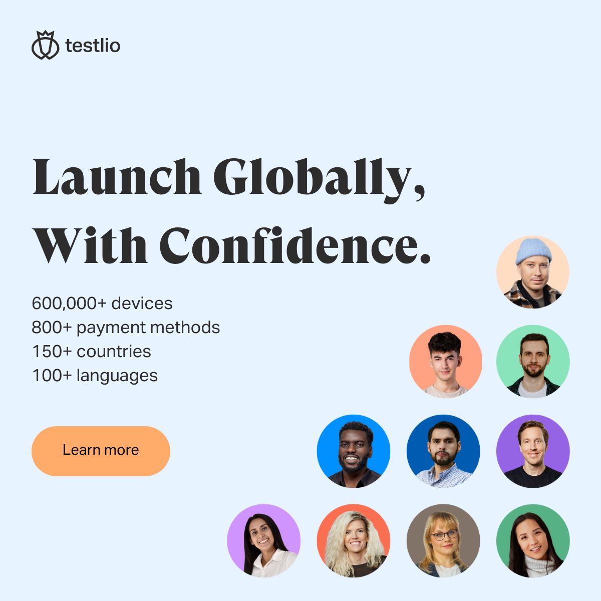 Testlio ad