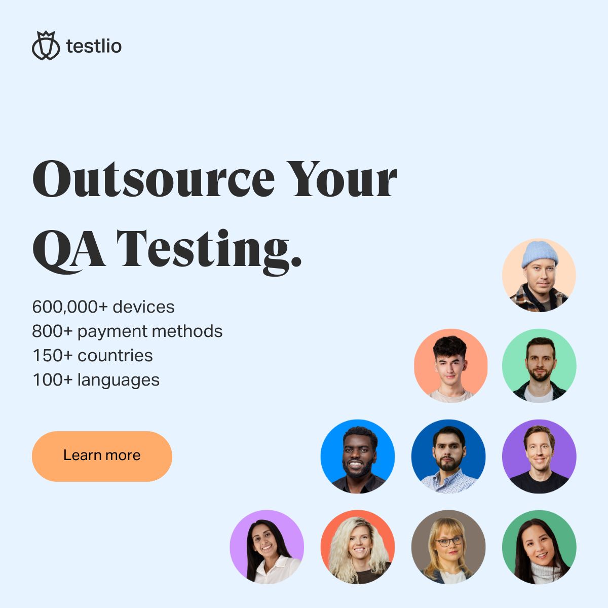 Testlio ad