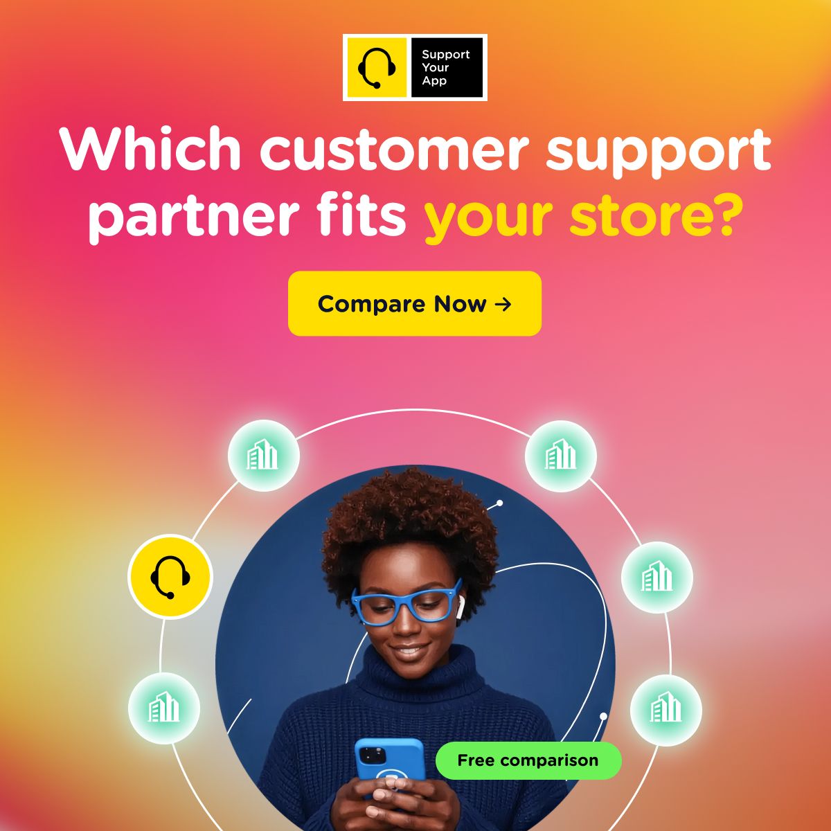 SupportYourApp ad