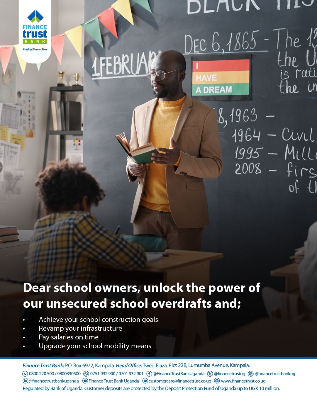 Finance Trust Bank Uganda ad
