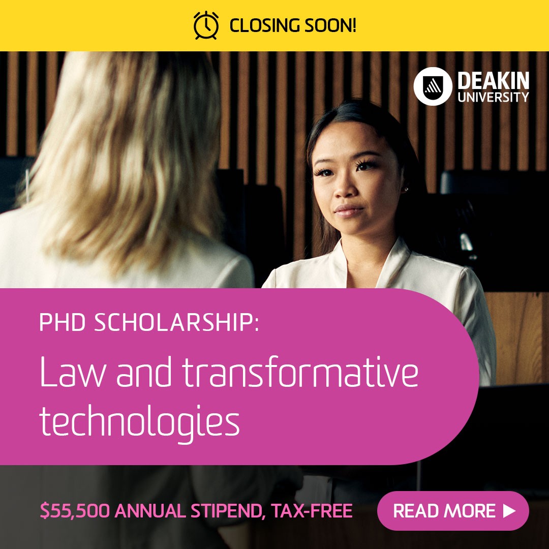 Deakin Law School ad