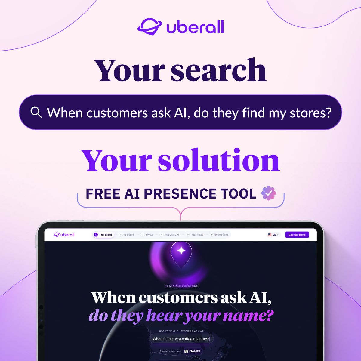 Uberall ad
