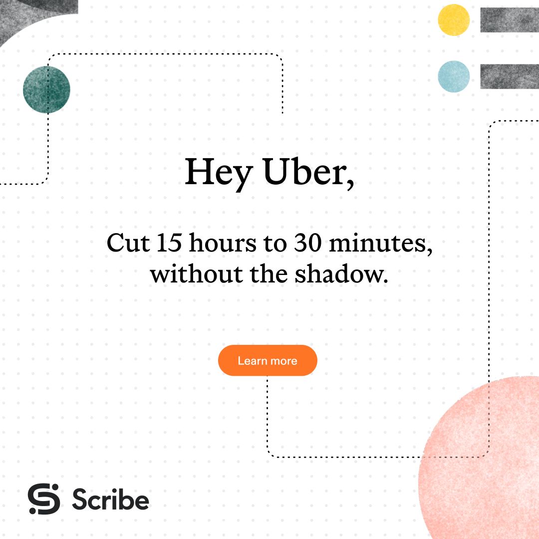 Scribe ad