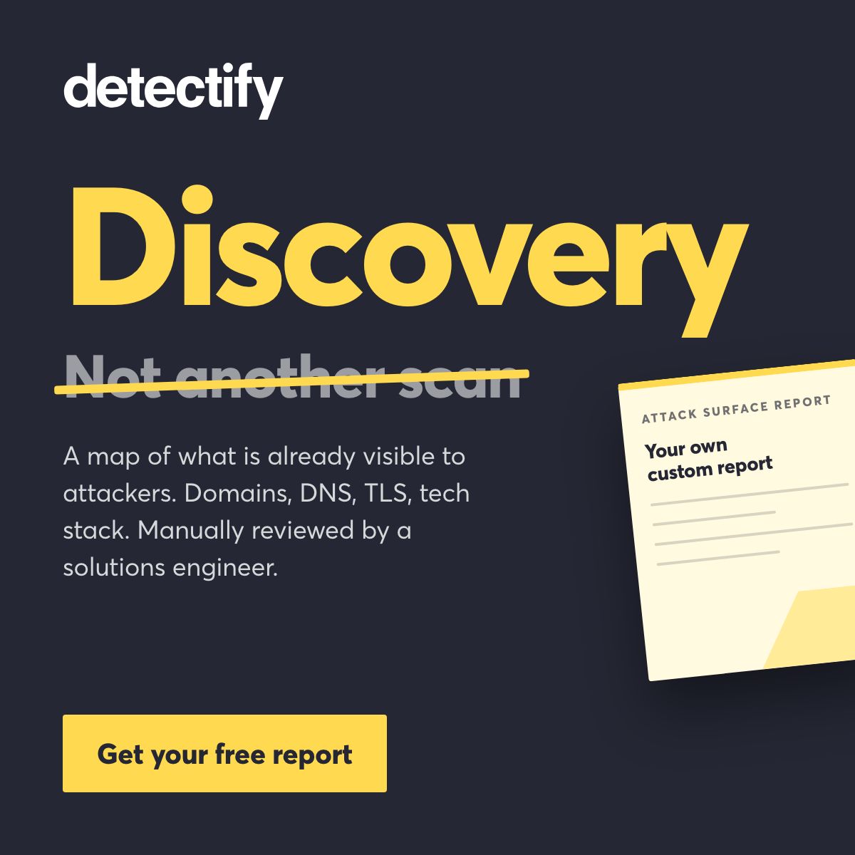 Detectify ad