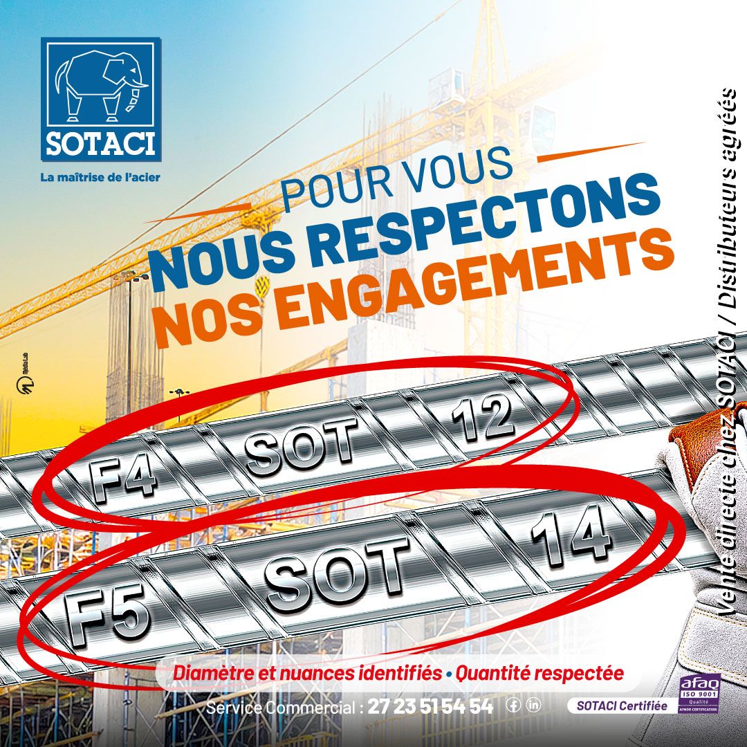 SOTACI (Société des Tubes d'Acier et d'Aluminium en Côte d'Ivoire) ad