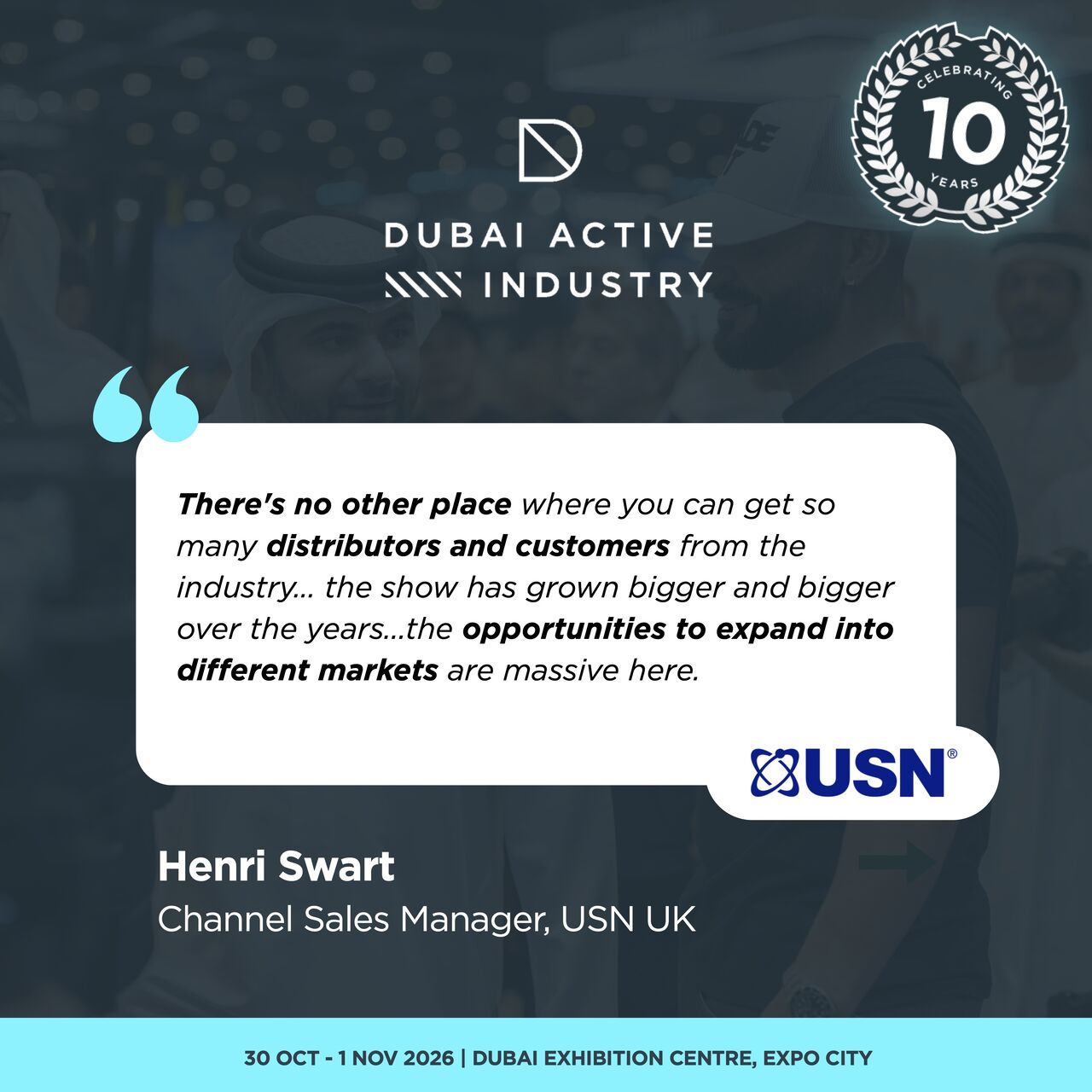 Dubai Active Industry ad