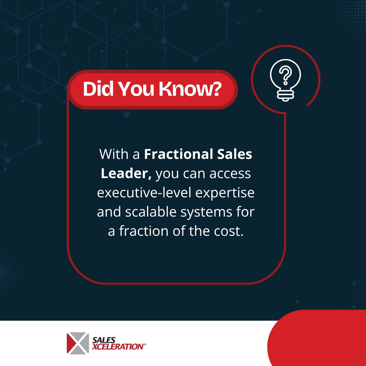 Sales Xceleration® ad