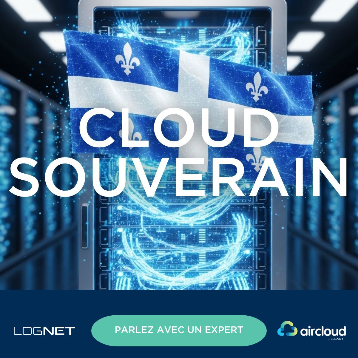 Lognet - Internet et Cloud 100% Québecois ad