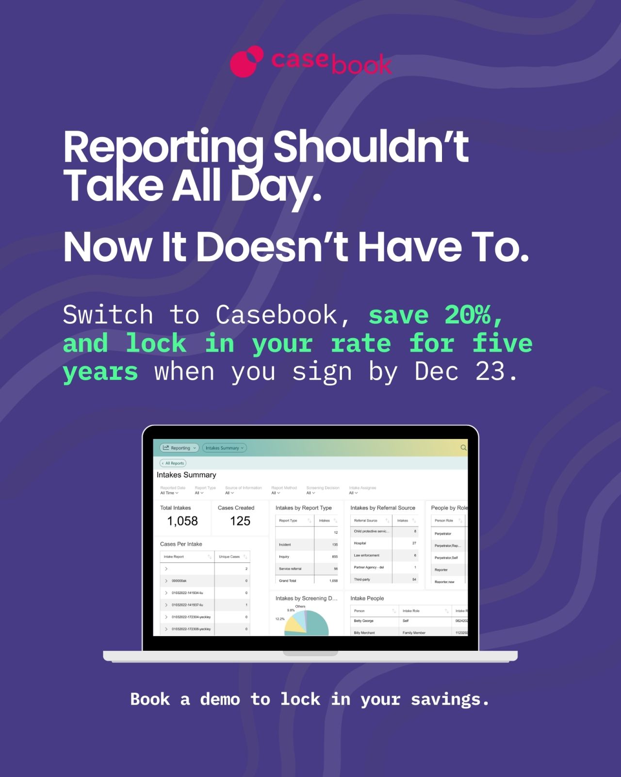 Casebook PBC ad