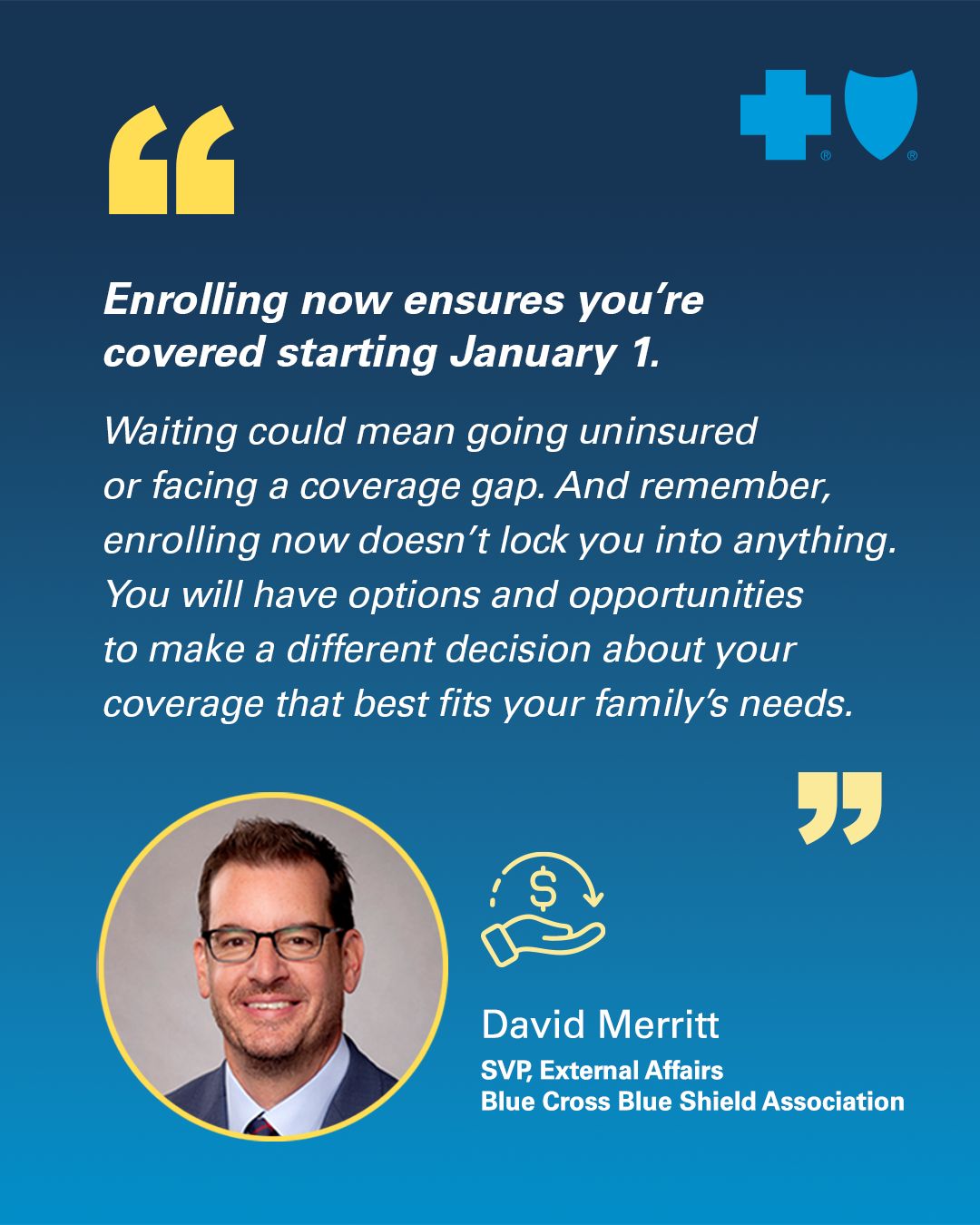 Blue Cross Blue Shield Association ad