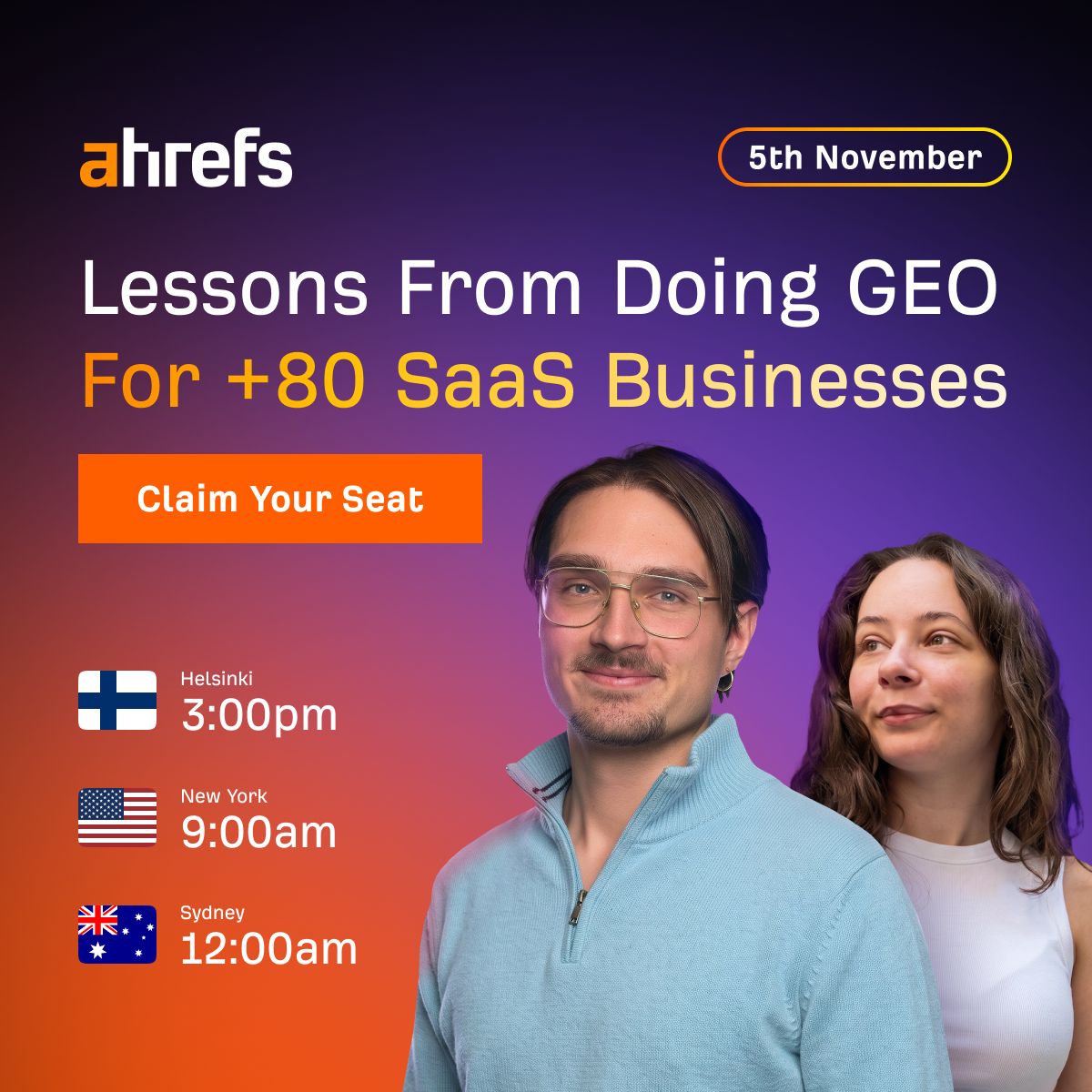 Ahrefs ad