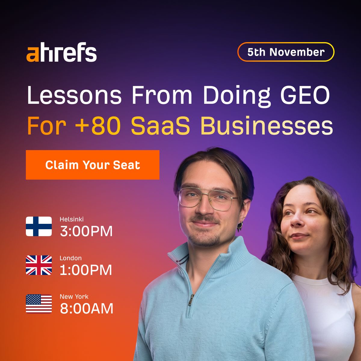 Ahrefs ad