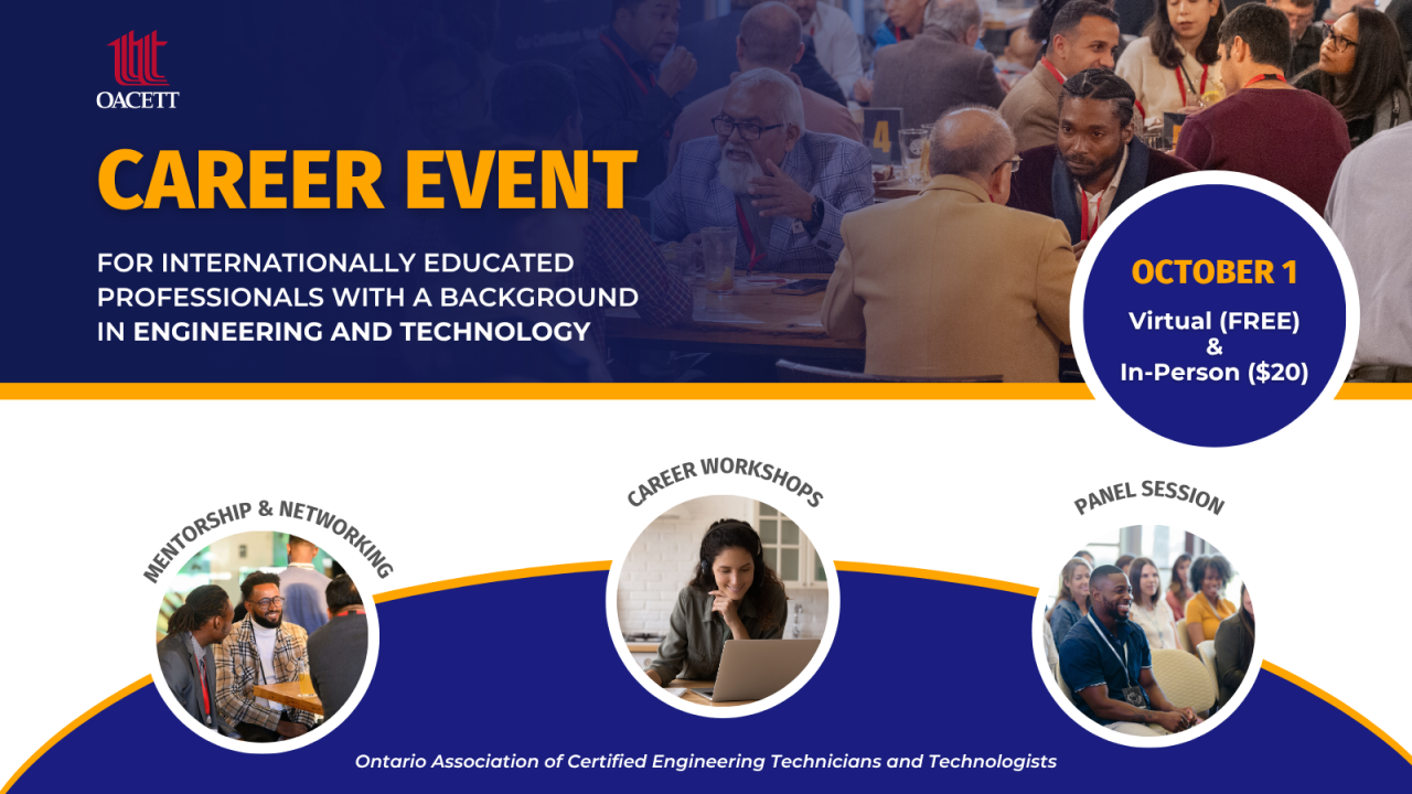 Ontario Association of Certified Engineering Technicians and Technologists (OACETT) ad