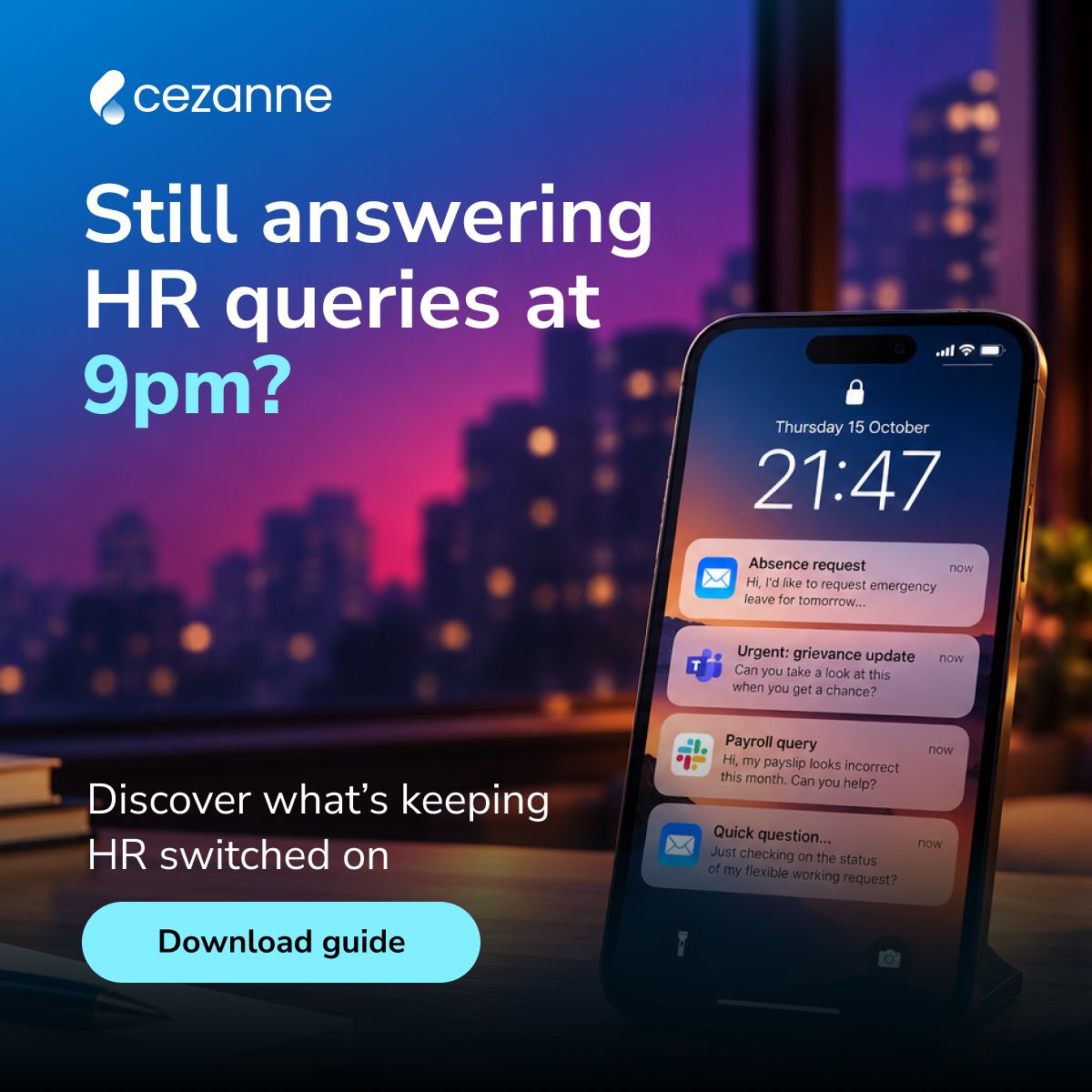 Cezanne HR ad