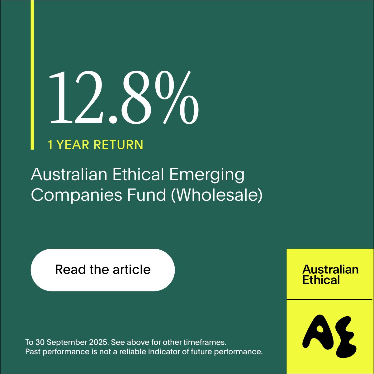 Australian Ethical Investment ad