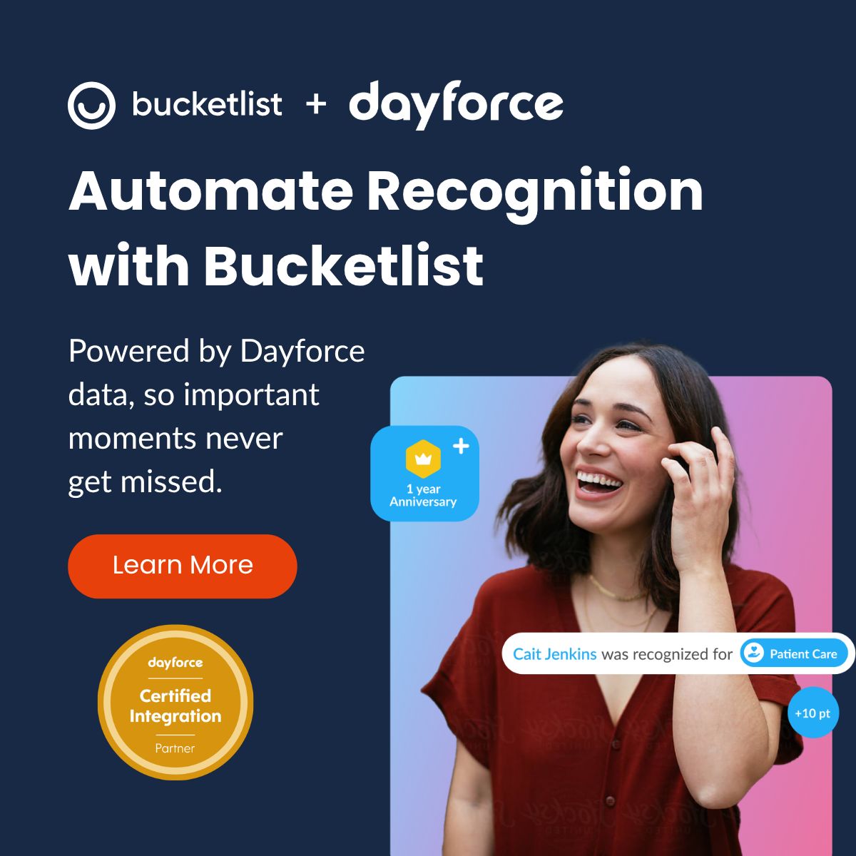 Bucketlist Rewards and Recognition ad