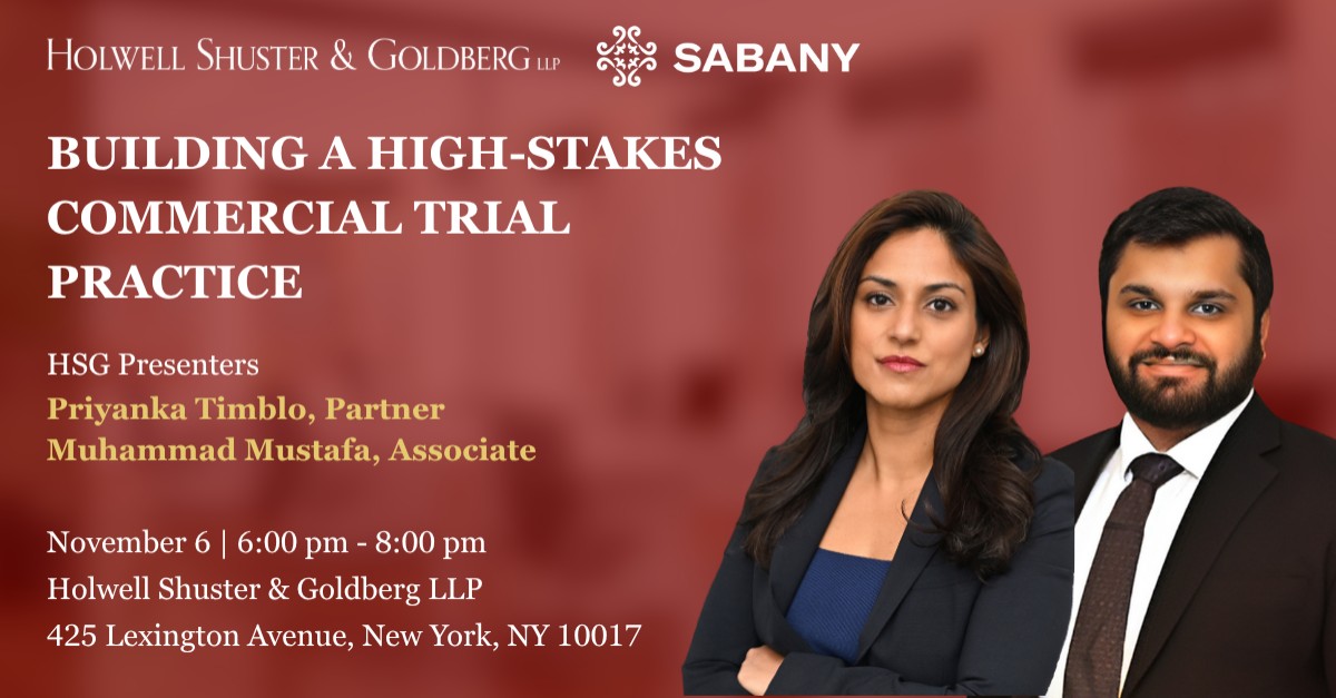 Holwell Shuster & Goldberg LLP ad