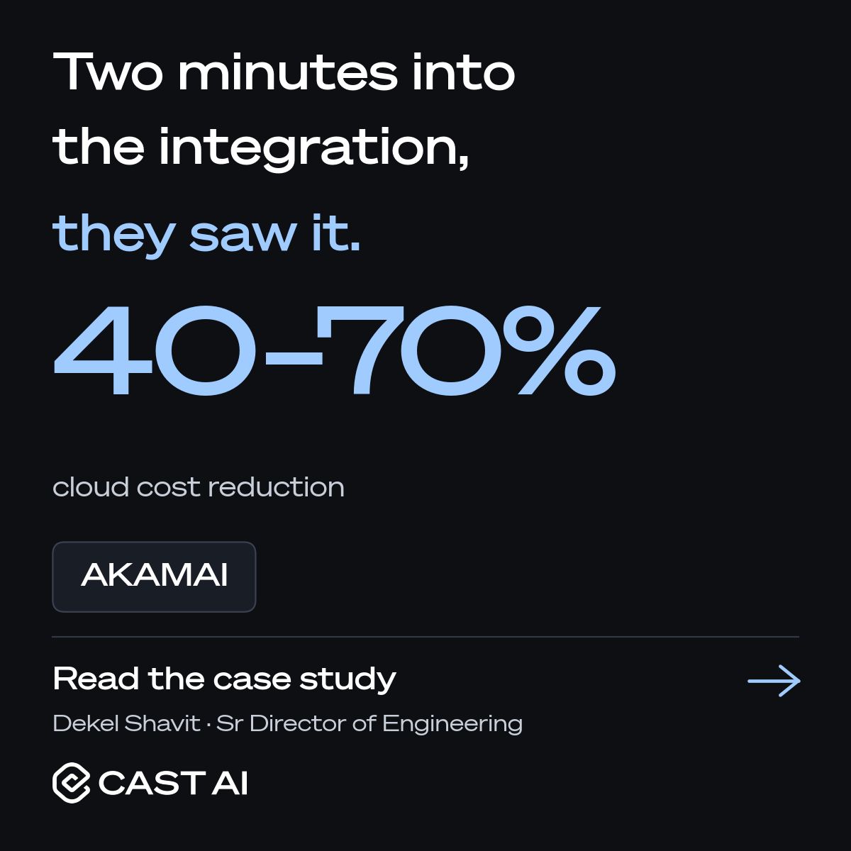 Cast AI ad